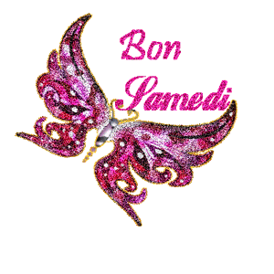 Gif animé Bon samedi papillon